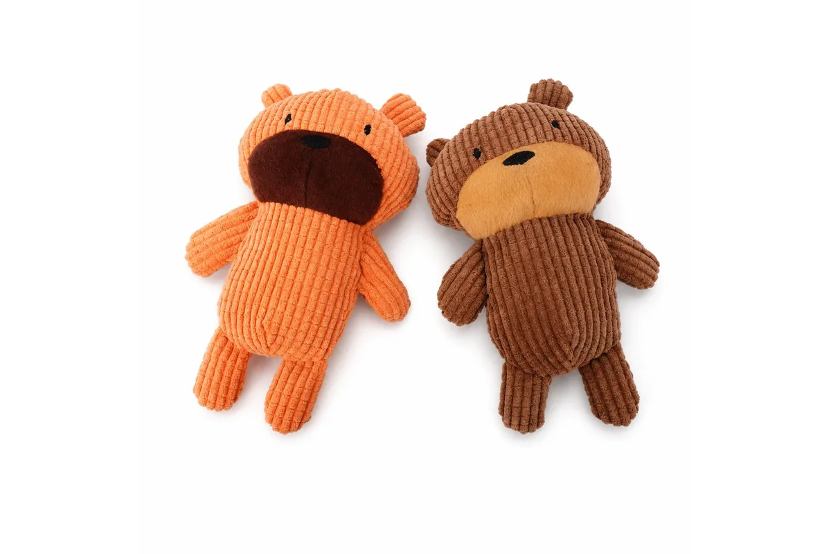 Peluche a forma di orso come base di una linea del fornitore di giocattoli per cani all'ingrosso