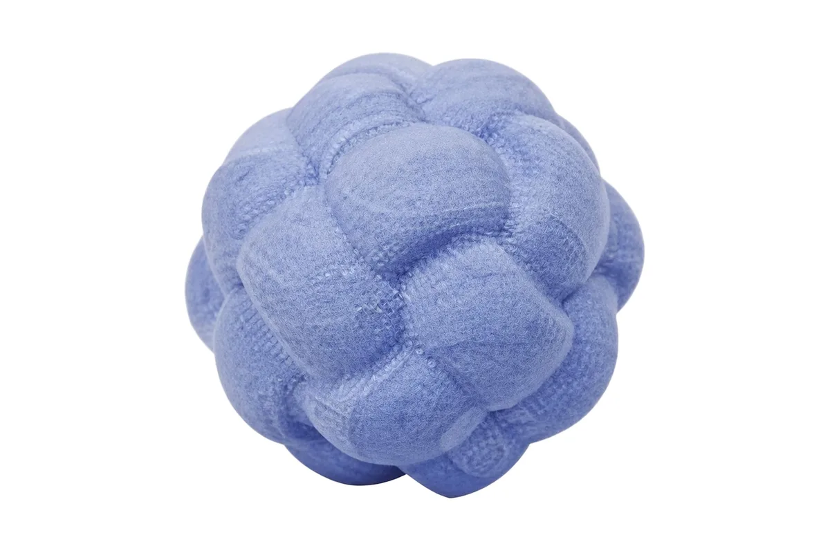 Palla in schiuma intrecciata, blu, senza stampa